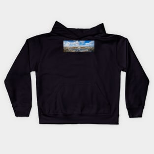 Panoramic Paris along Seine river Kids Hoodie